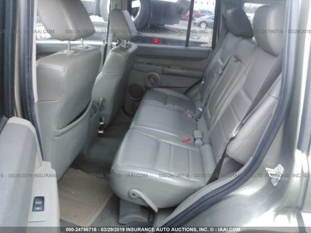 1J8HG48K86C302390 - 2006 JEEP COMMANDER 金色 照片 8