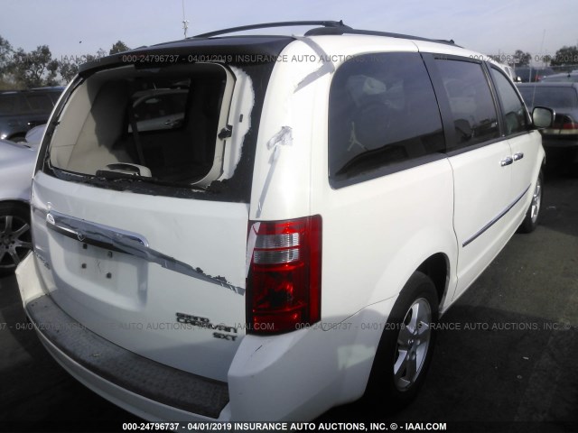 2D4RN5D15AR209592 - 2010 DODGE GRAND CARAVAN SXT WHITE photo 4