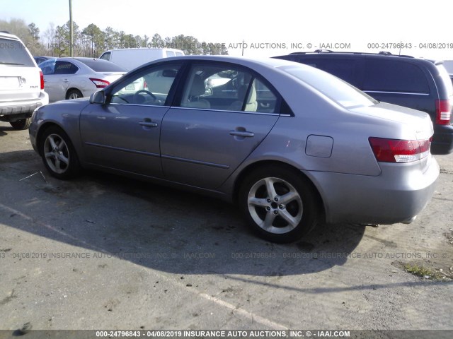 5NPEU46F07H279685 - 2007 HYUNDAI SONATA SE/LIMITED GRAY photo 3