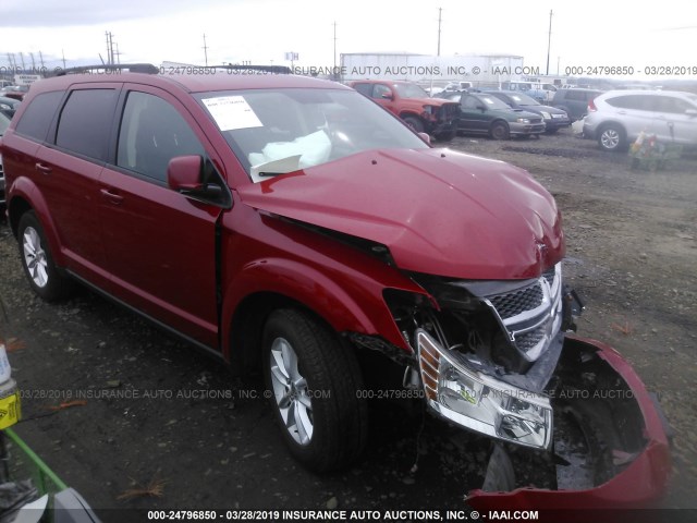 3C4PDDBG4ET192957 - 2014 DODGE JOURNEY SXT RED photo 1