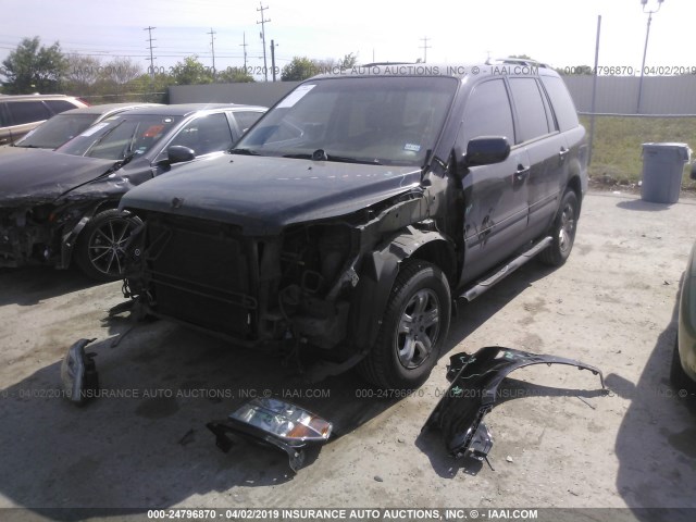 5FNYF28268B024982 - 2008 HONDA PILOT VP BLACK photo 2