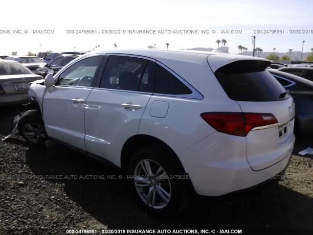 5J8TB4H5XEL024991 - 2014 ACURA RDX TECHNOLOGY WHITE photo 3