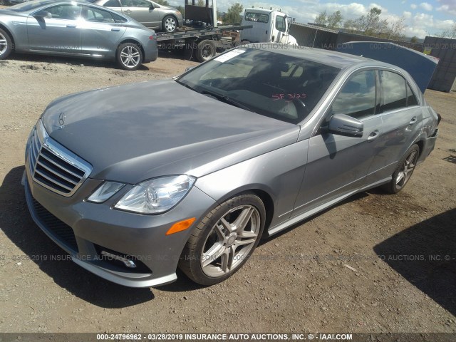 WDDHF5GB7BA459681 - 2011 MERCEDES-BENZ E 350 GRAY photo 2