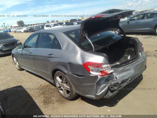 WDDHF5GB7BA459681 - 2011 MERCEDES-BENZ E 350 GRAY photo 3