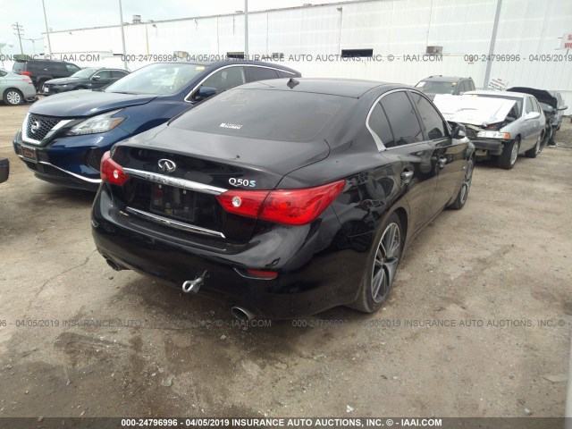 JN1AV7AP6EM692195 - 2014 INFINITI Q50 HYBRID PREMIUM/SPORT BLACK photo 4