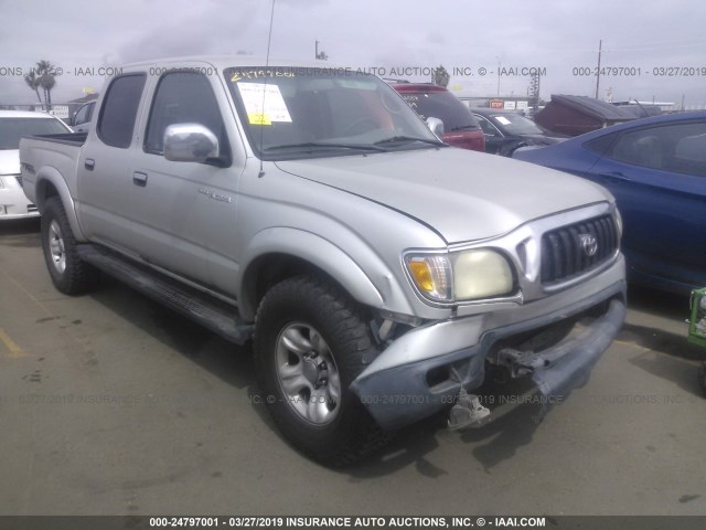 5TEHN72N72Z031612 - 2002 TOYOTA TACOMA DOUBLE CAB 银色 照片 1