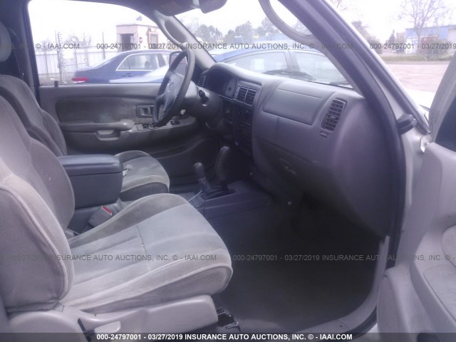 5TEHN72N72Z031612 - 2002 TOYOTA TACOMA DOUBLE CAB 银色 照片 5