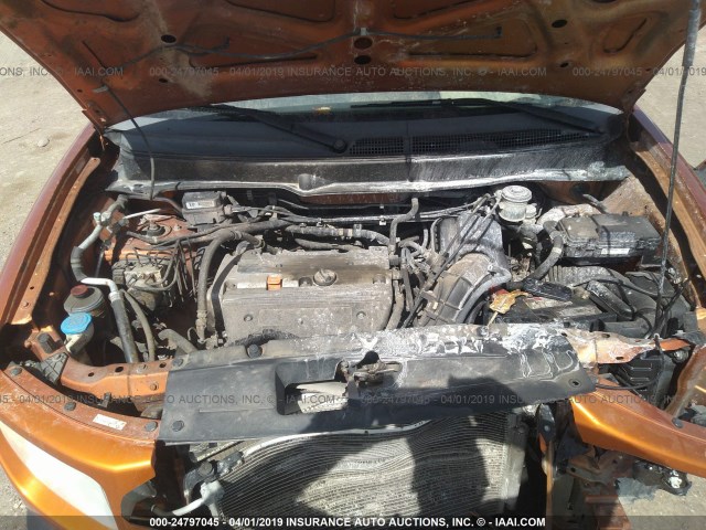 5J6YH27736L023512 - 2006 HONDA ELEMENT EX ORANGE photo 10