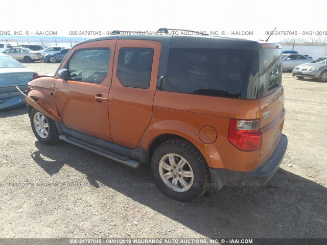 5J6YH27736L023512 - 2006 HONDA ELEMENT EX ORANGE photo 3