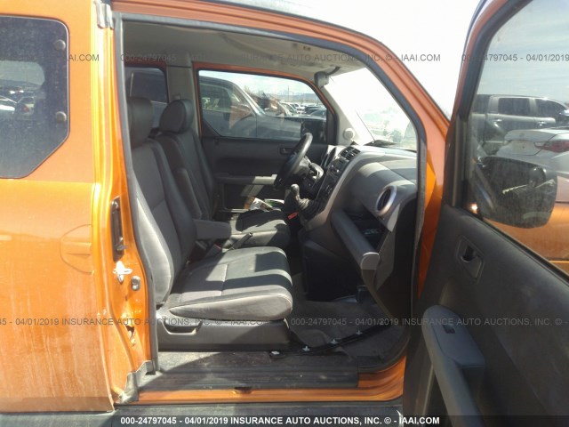 5J6YH27736L023512 - 2006 HONDA ELEMENT EX ORANGE photo 5