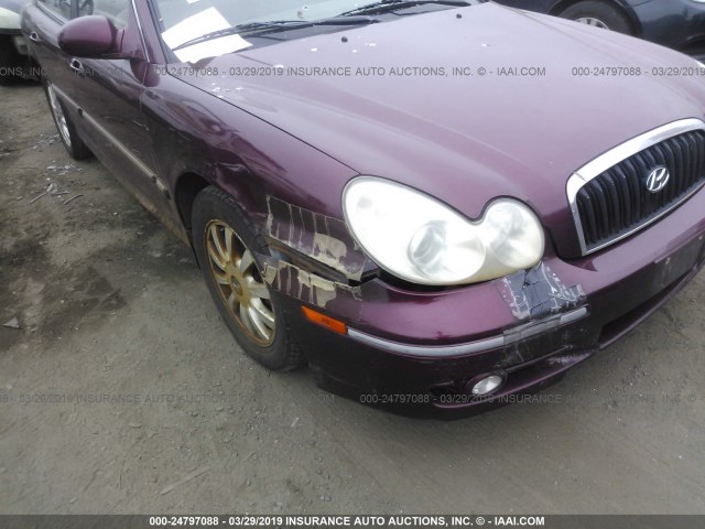 KMHWF35H53A867946 - 2003 HYUNDAI SONATA GLS/LX PURPLE photo 6