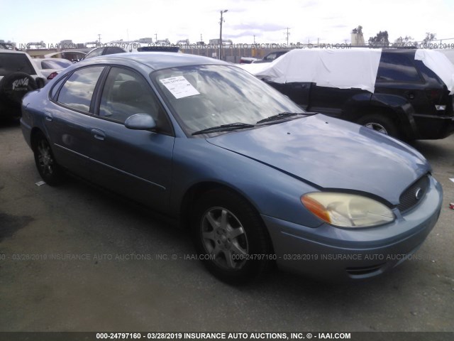 1FAFP56U97A104140 - 2007 FORD TAURUS SEL BLUE photo 1