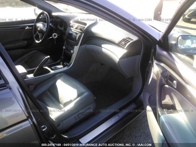 19UUA66215A015829 - 2005 ACURA TL GRAY photo 5