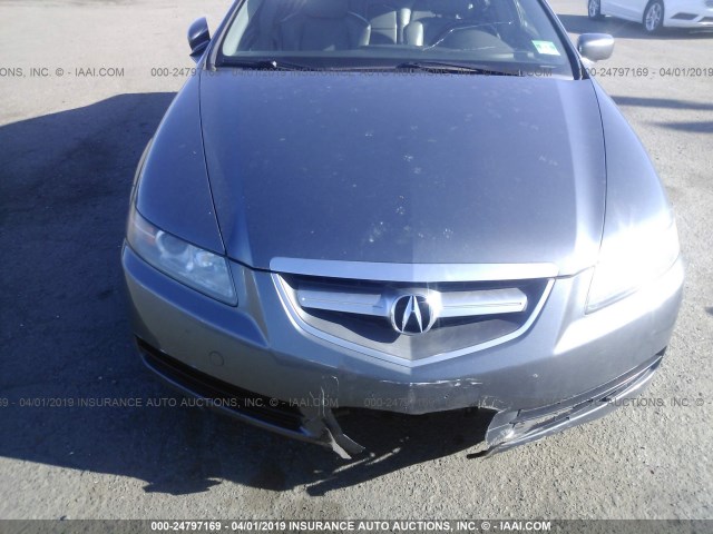 19UUA66215A015829 - 2005 ACURA TL GRAY photo 6