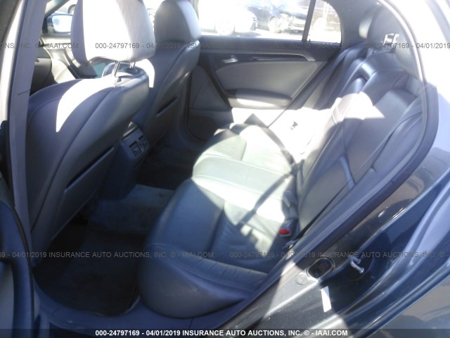 19UUA66215A015829 - 2005 ACURA TL GRAY photo 8