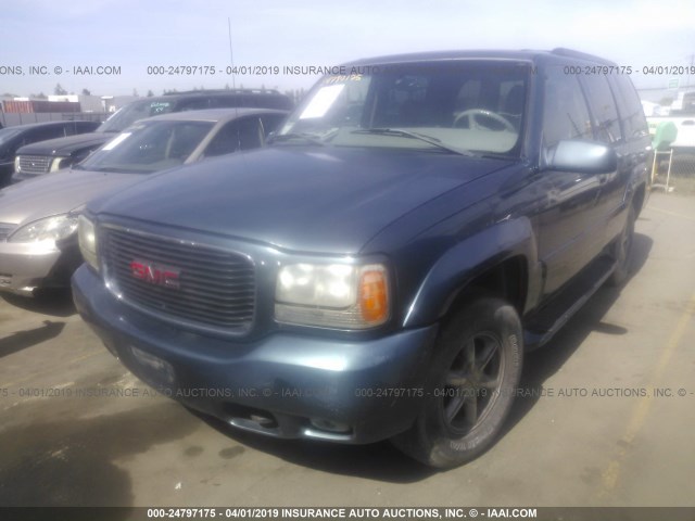 1GKEK63R9YR194469 - 2000 GMC DENALI BLUE photo 2