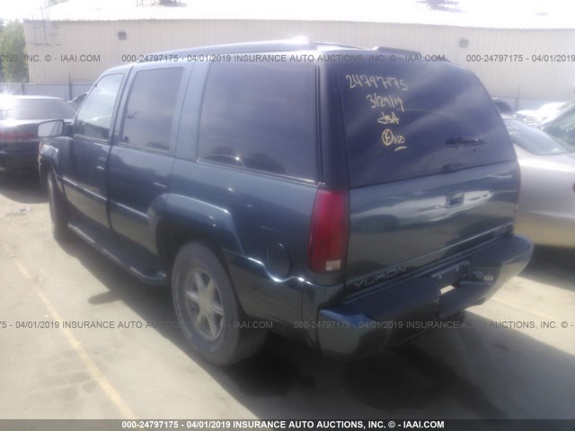 1GKEK63R9YR194469 - 2000 GMC DENALI BLUE photo 3