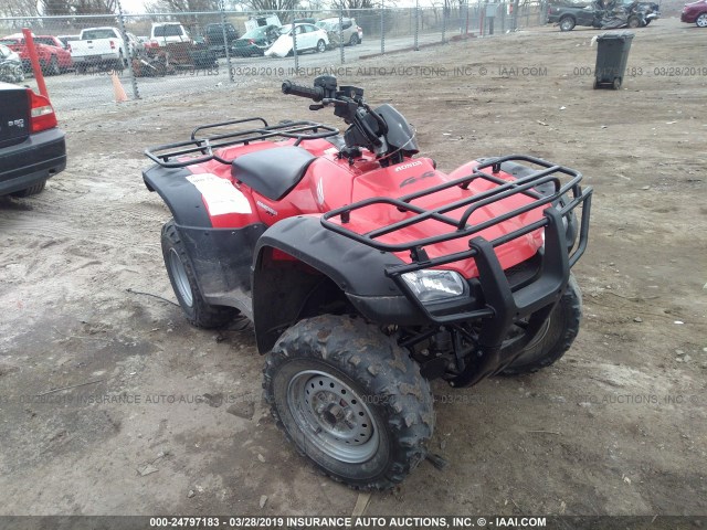 1HFTE290374306230 - 2007 HONDA TRX400 FA RED photo 1