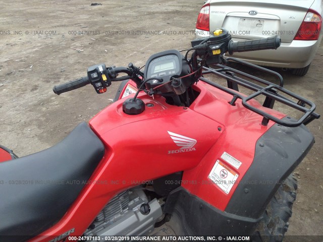 1HFTE290374306230 - 2007 HONDA TRX400 FA RED photo 5