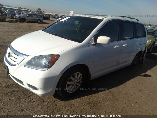 5FNRL38758B073394 - 2008 HONDA ODYSSEY EXL WHITE photo 2