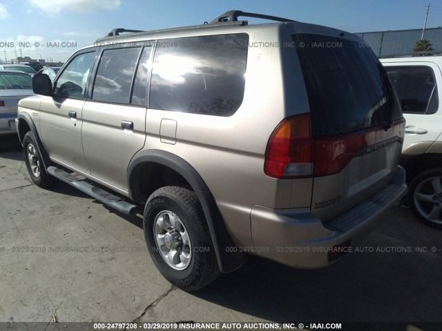 JA4LS31HXXP007966 - 1999 MITSUBISHI MONTERO SPORT LS/SPORT XLS Champagne photo 3