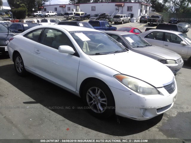 4T1CE38P86U581598 - 2006 TOYOTA CAMRY SOLARA SE/SLE WHITE photo 1