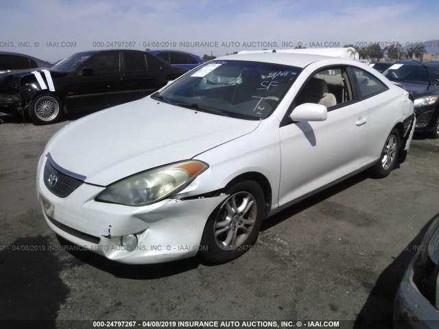 4T1CE38P86U581598 - 2006 TOYOTA CAMRY SOLARA SE/SLE WHITE photo 2