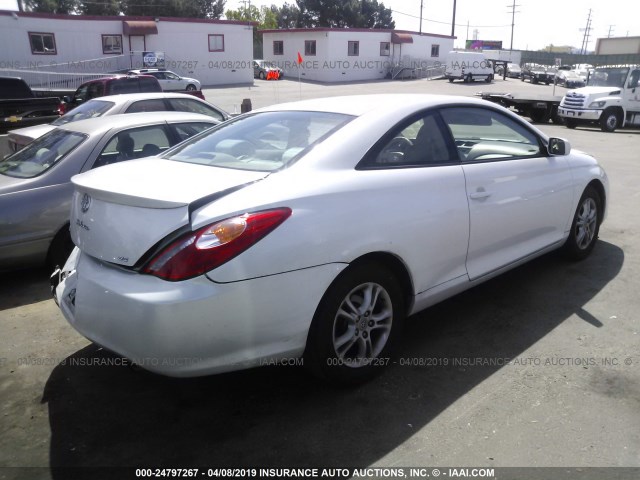 4T1CE38P86U581598 - 2006 TOYOTA CAMRY SOLARA SE/SLE WHITE photo 4