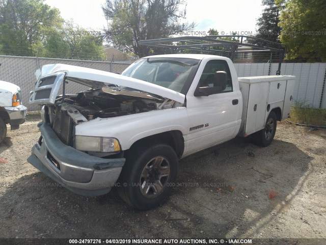 3B6KC26Z42M271634 - 2002 DODGE RAM 2500 WHITE photo 2