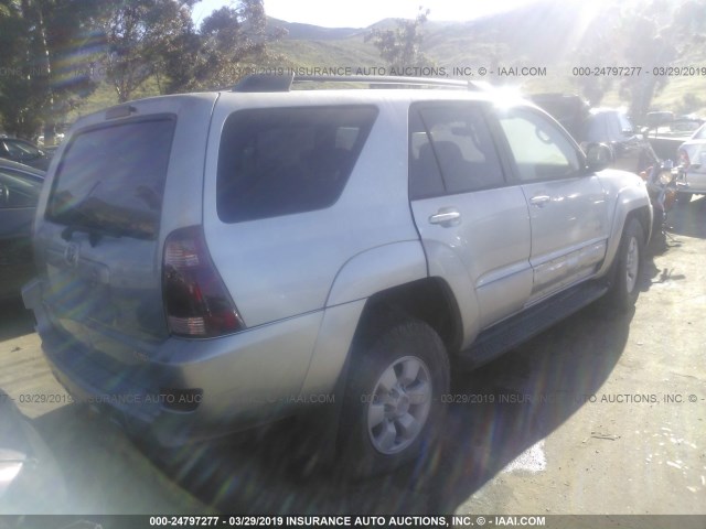 JTEZU14R730016058 - 2003 TOYOTA 4RUNNER SR5/SPORT GRAY photo 4