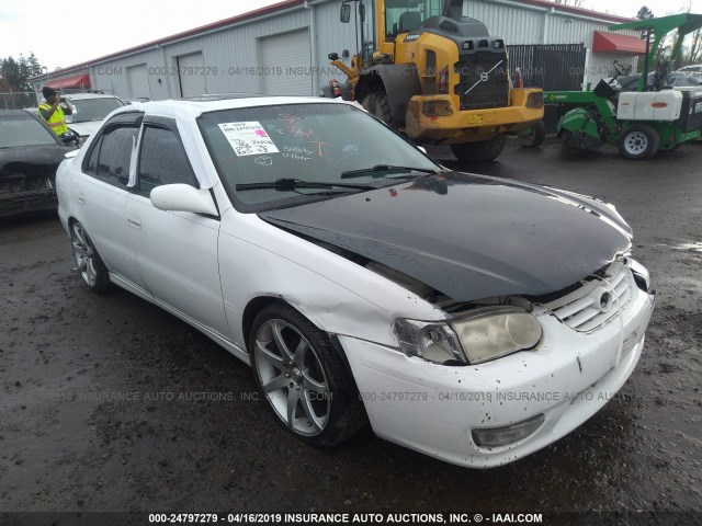 1NXBR12E61Z453414 - 2001 TOYOTA COROLLA CE/LE/S WHITE photo 1