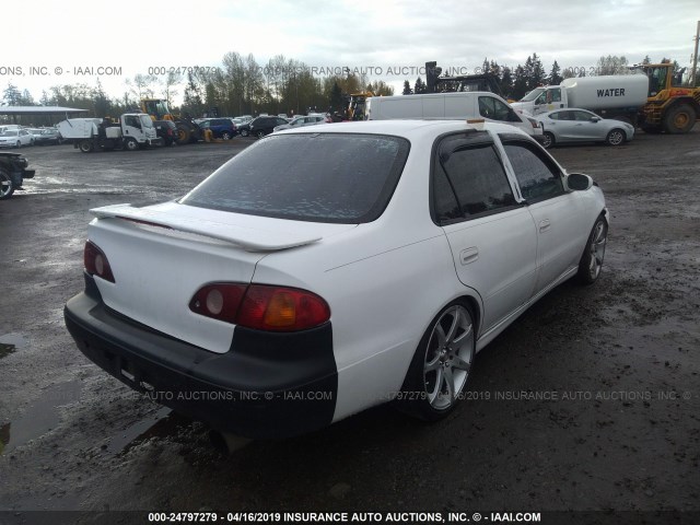 1NXBR12E61Z453414 - 2001 TOYOTA COROLLA CE/LE/S WHITE photo 4