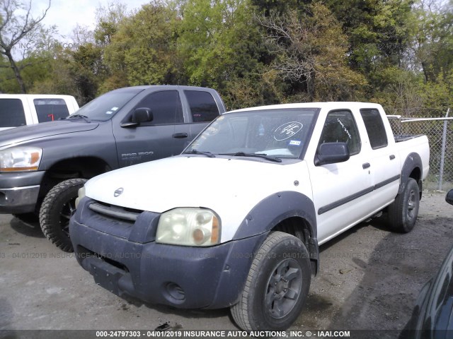 1N6ED27T62C320427 - 2002 NISSAN FRONTIER CREW CAB XE/CREW CAB SE WHITE photo 2