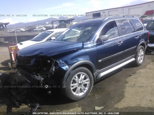 YV1CM91H841053954 - 2004 VOLVO XC90 T6 BLUE photo 2