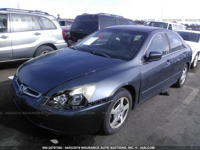 JHMCN36485C018437 - 2005 HONDA ACCORD HYBRID GRAY photo 2