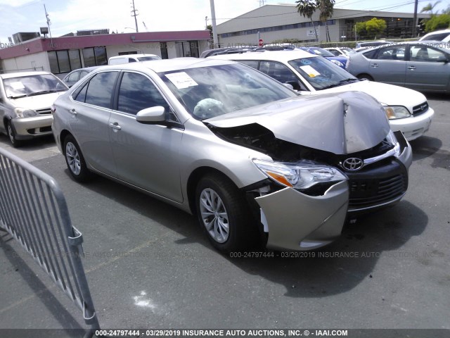 4T1BF1FK8HU395521 - 2017 TOYOTA CAMRY LE/XLE/SE/XSE GRAY photo 1