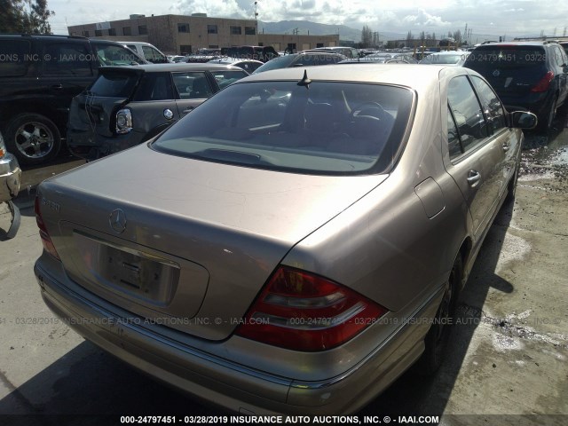 WDBNG70JX1A215589 - 2001 MERCEDES-BENZ S 430 GOLD photo 4