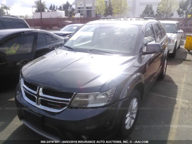 3C4PDDBG6GT135775 - 2016 DODGE JOURNEY SXT GRAY photo 2