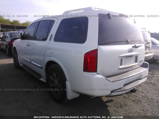 5N3AA08A46N809241 - 2006 INFINITI QX56 WHITE photo 3