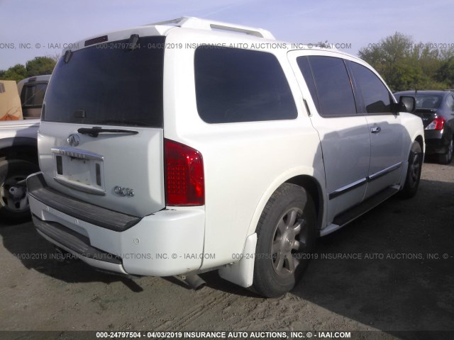 5N3AA08A46N809241 - 2006 INFINITI QX56 WHITE photo 4