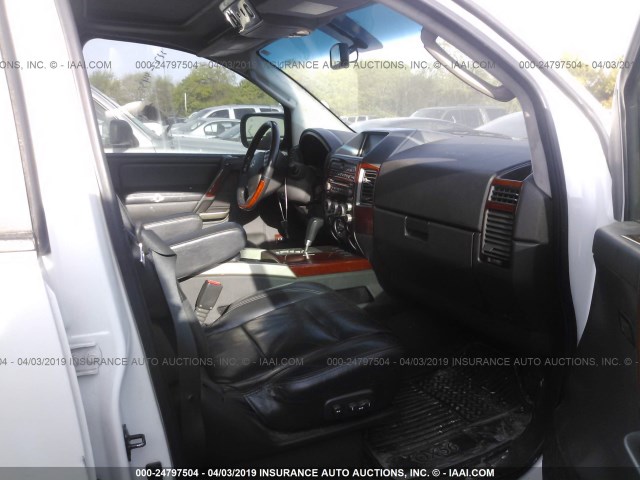 5N3AA08A46N809241 - 2006 INFINITI QX56 WHITE photo 5