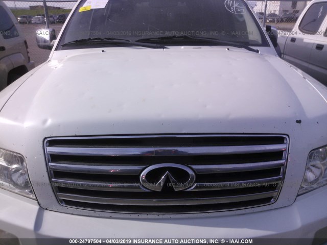 5N3AA08A46N809241 - 2006 INFINITI QX56 WHITE photo 6