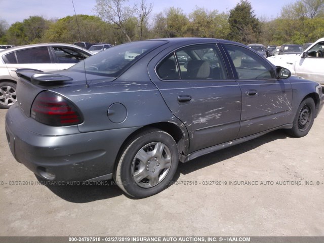 1G2NE52E25M213386 - 2005 PONTIAC GRAND AM SE BLUE photo 4