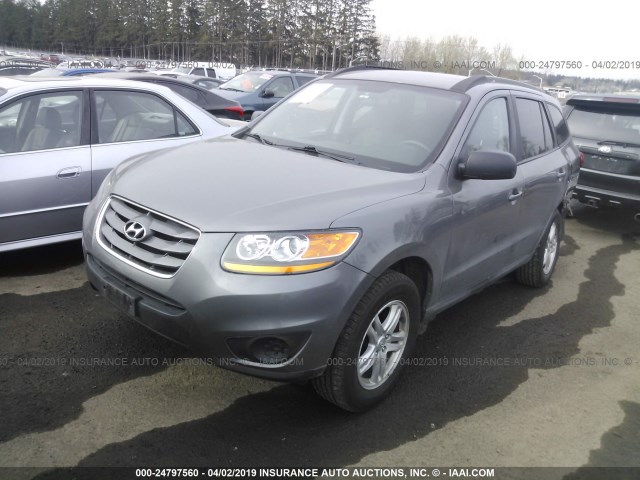 5NMSGDAB5AH370034 - 2010 HYUNDAI SANTA FE GLS GRAY photo 2