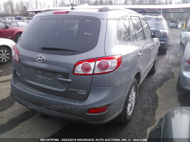 5NMSGDAB5AH370034 - 2010 HYUNDAI SANTA FE GLS GRAY photo 4