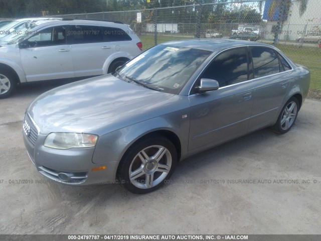 WAUAF78E46A058690 - 2006 AUDI A4 2/TURBO GRAY photo 2