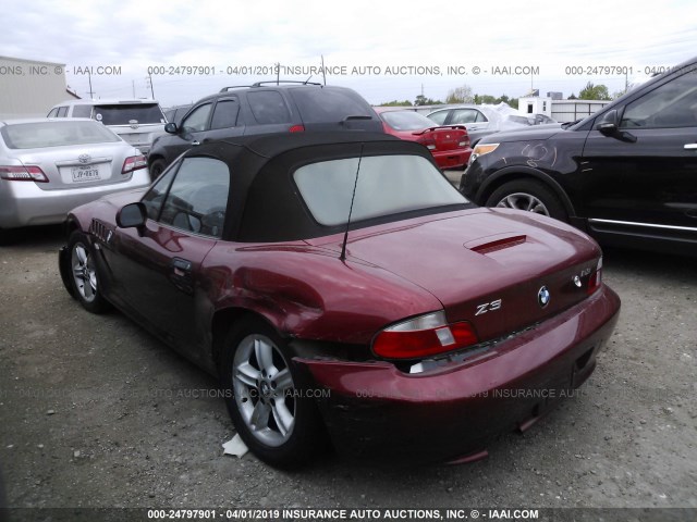 WBACH9342YLG18164 - 2000 BMW Z3 2.3 RED photo 3