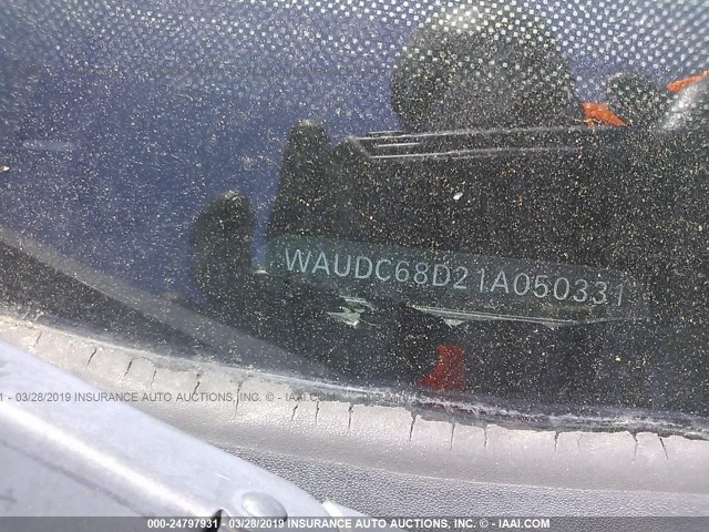 WAUDC68D21A050331 - 2001 AUDI A4 1.8T QUATTRO BLACK photo 9