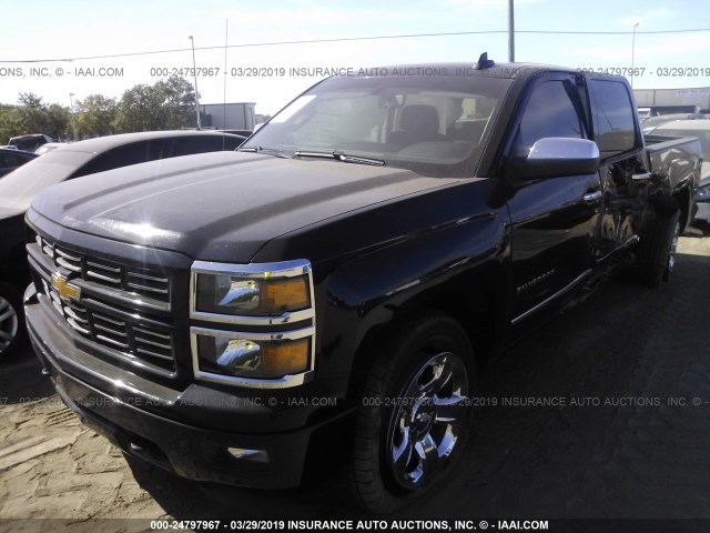 3GCPCREC8FG446513 - 2015 CHEVROLET SILVERADO C1500 LT BLACK photo 2