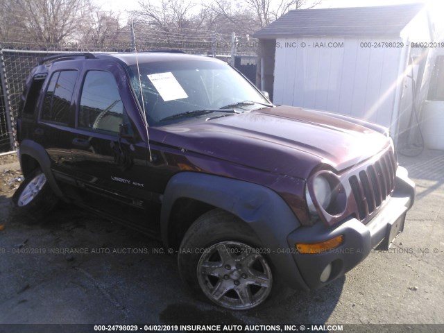 1J4GL48K83W618665 - 2003 JEEP LIBERTY SPORT/FREEDOM წითელი ფოტო 1